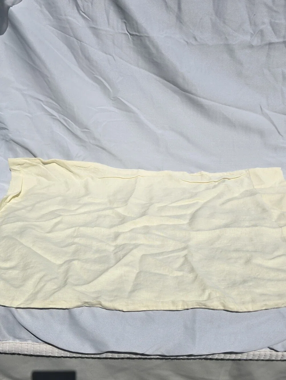 Quince 100% Linen FULL BUTTER yellow Sheet Set 1 Fitted 1 Flat 2 Standard Shams